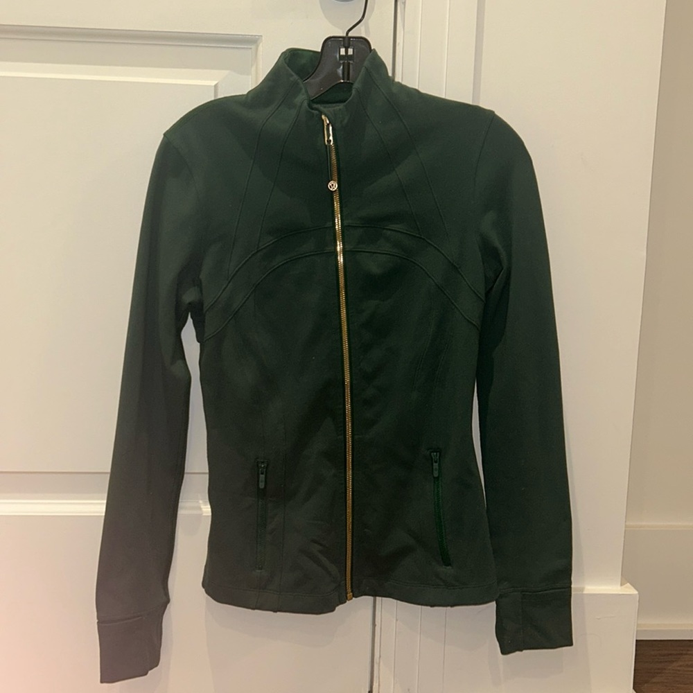 Lululemon Define Jacket *Luon, Emerald Green; Gold Zipper *Limited Edition*
